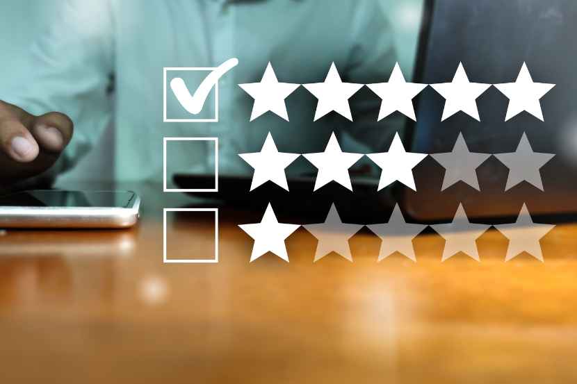 melhor escola de Rio Branco ilustração de avaliação com estrelas