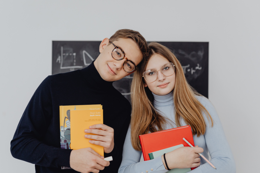alunos do 7° ano na escola