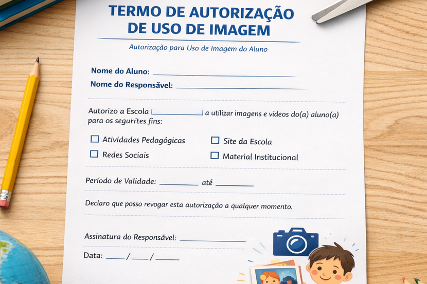 uso de imagem de alunos modelo de autorização de uso de imagem